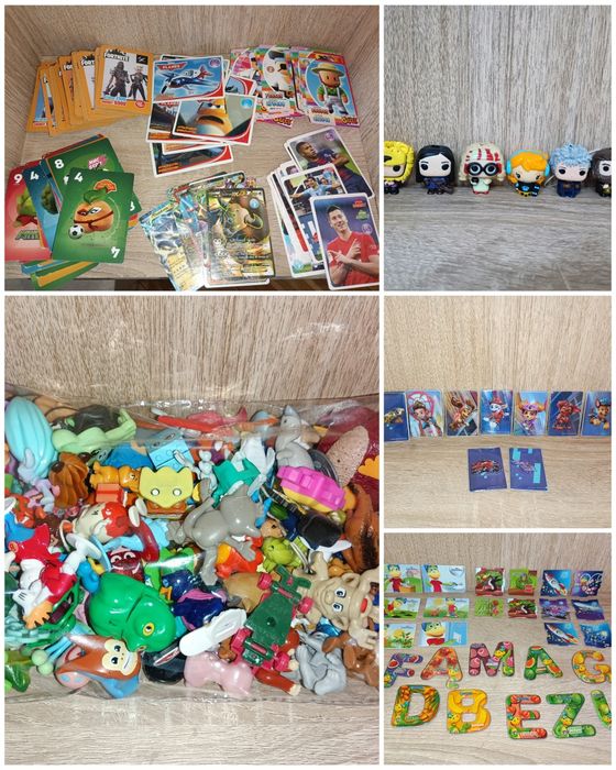 Играчки от шоколадови яйца, карти, магнити, скокльовци, Хари Потър