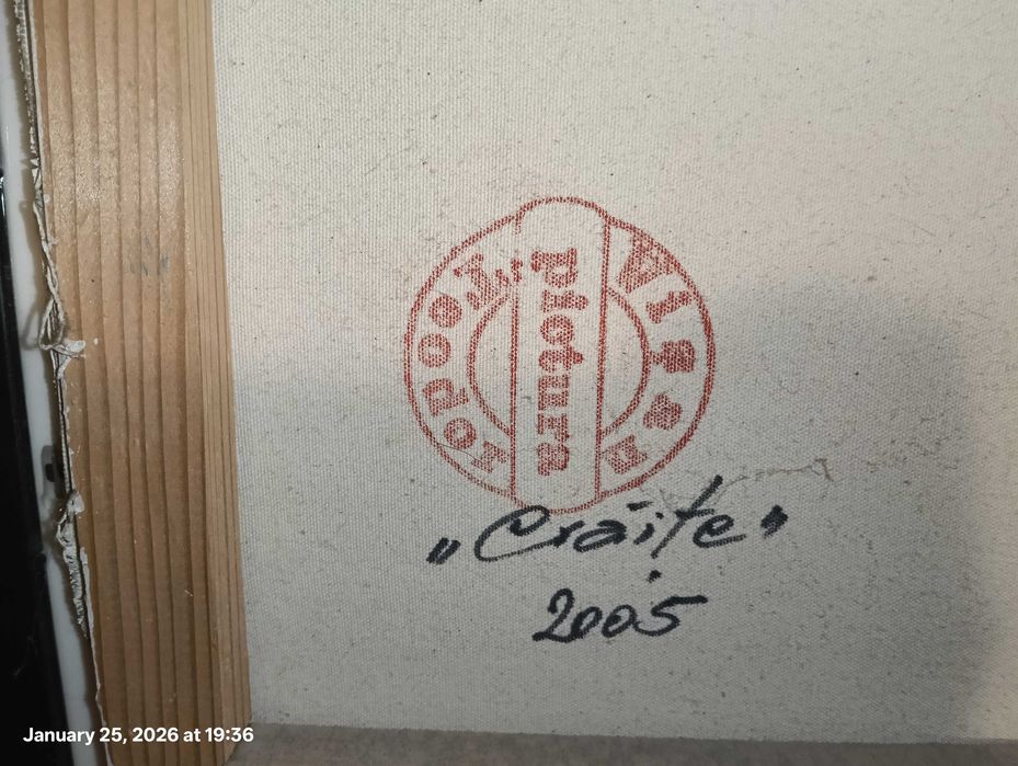 Tablou Teodor Vișan – 2005, pictură originală, 62×52 cm