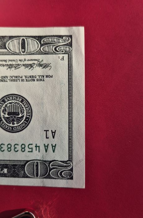 2 bancnote AUNC 20 $ 1996