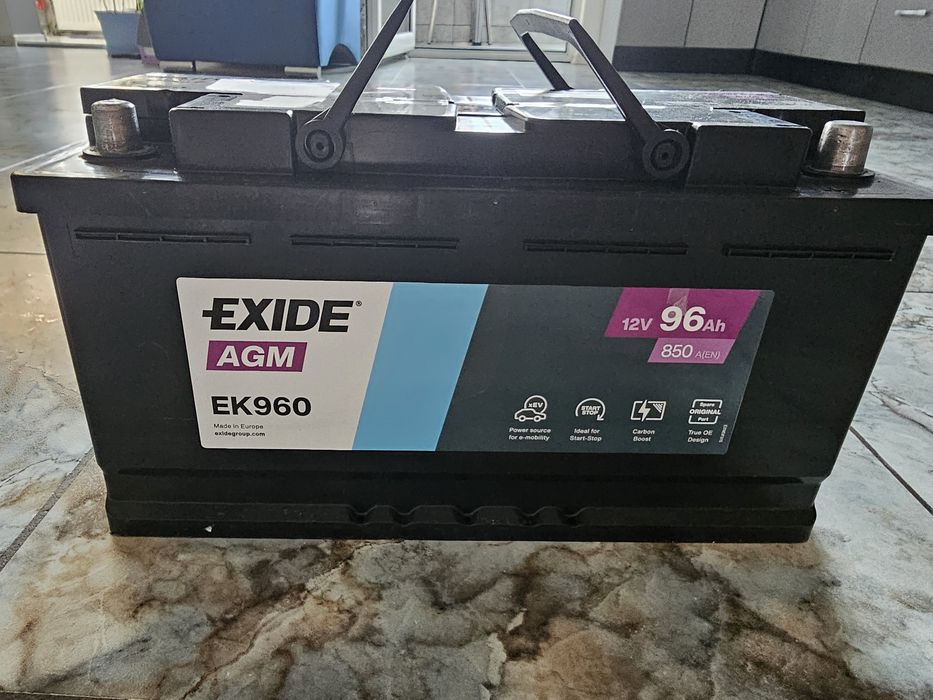 Bateria exide AGM 96 AMP , NOUA, garanție 2 ani