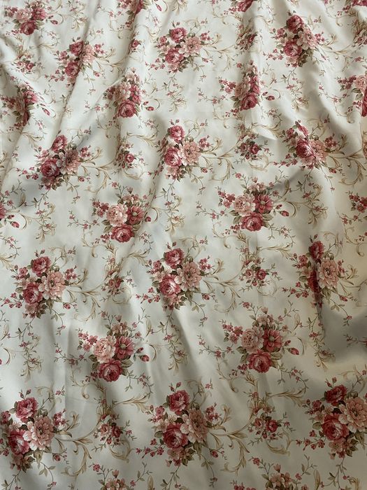 Set draperii cu imprimeu floral