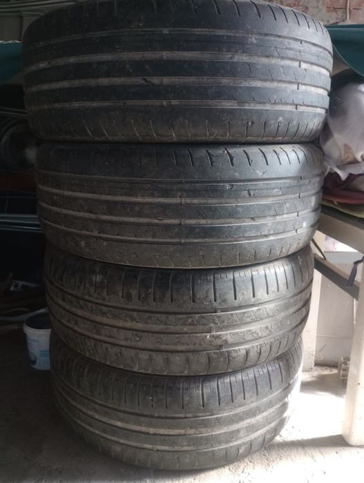 Jante "17  5x100 7,5j et38 VW,Audi,Seat,Skoda și anvelope 205/55,/16 vară