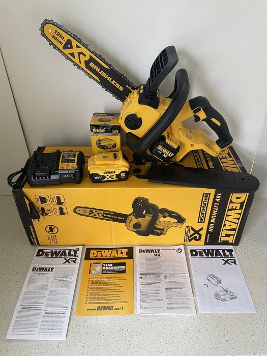 DeWALT DCM565P1-QW XR. Drujba 18V. Cu Lama de 30 Cm. Set Cu Baterie de 5 AH + Incarcacator (Pachet Complet.) Original Nou !