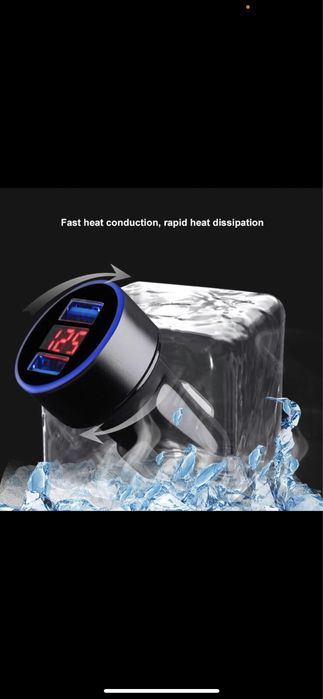 Incarcator auto cu volmetru