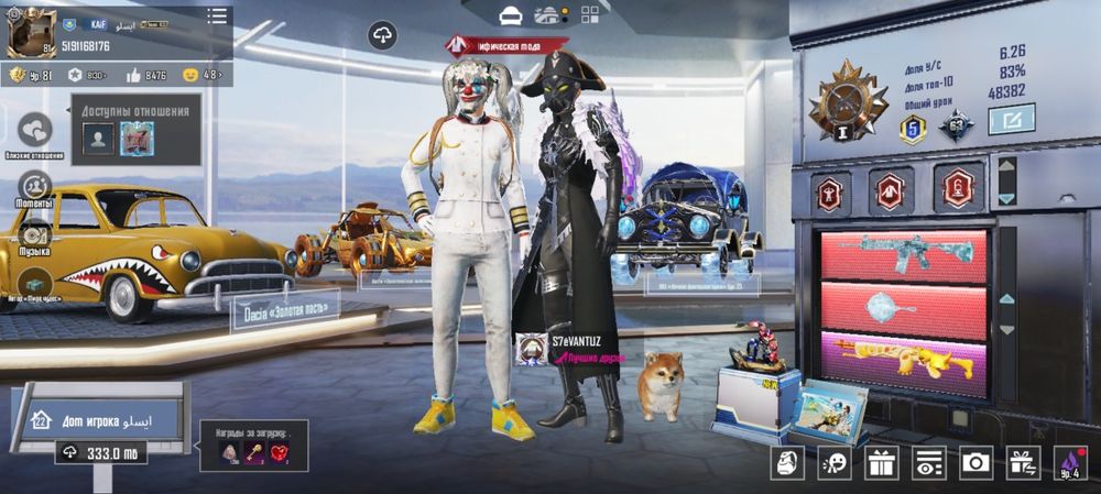 Аккаунт пабаг мобаил