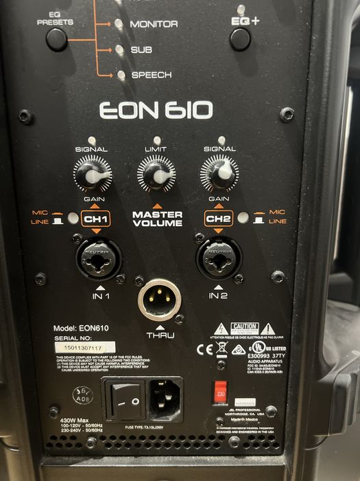 Boxe active JBL EON 610 Impecabile!!