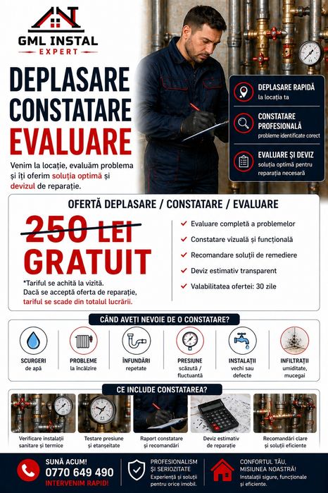 Instalator sanitar București