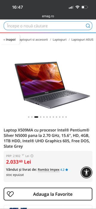Laptop Asus de OFFICE