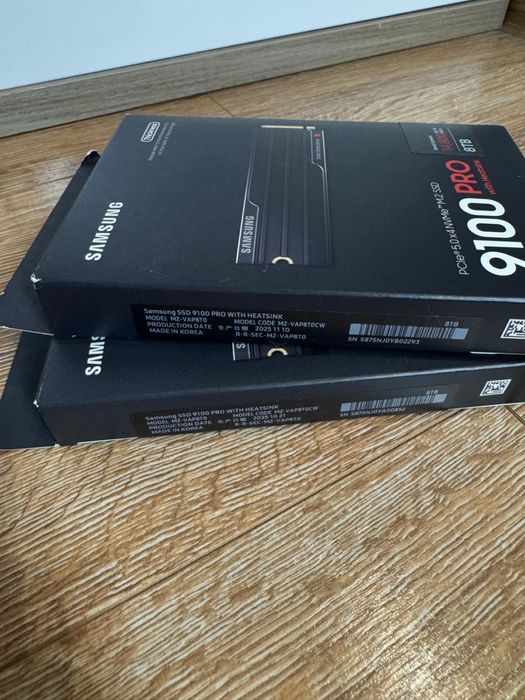 SSD Samsung 9100 PRO, 8TB, NVMe™ M.2 2280, PCI Express 5.0 x4 - SIGILAT NOU
