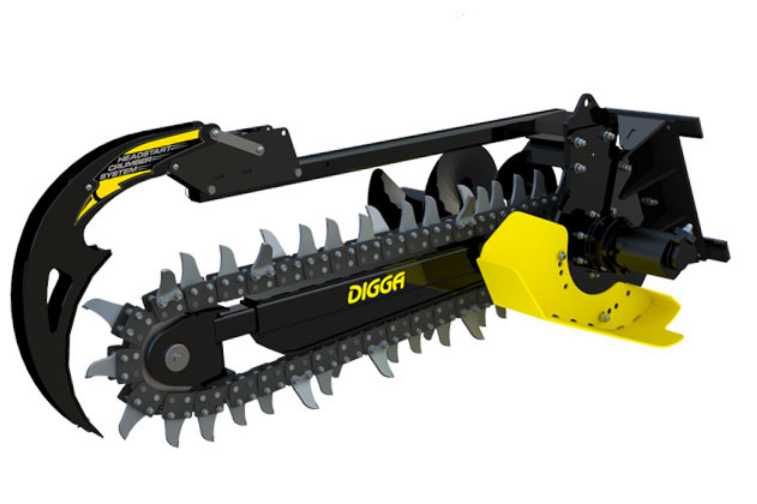 Trencher Digga Bigfoot XD sapator sant excavator 4-8t Komatsu Doosan Hyundai JCB