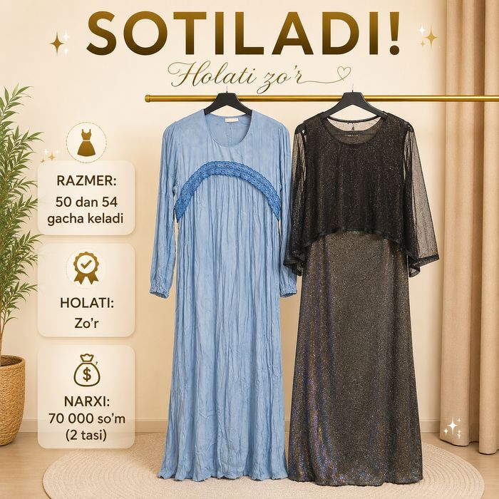 Ayollar va qizlar kiyimi holati zoʻr