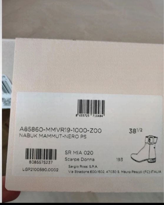 Ghete Sergio Rossi 38.5 noi