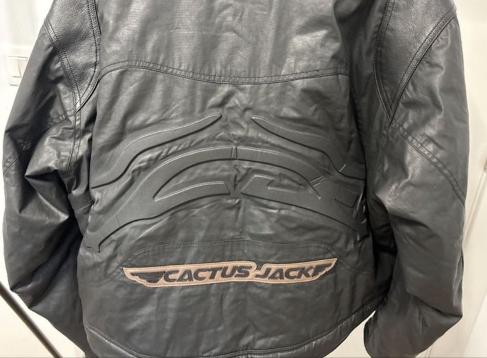 Jordan x Travis Scott Cactus Jack Leather Jacket – Black