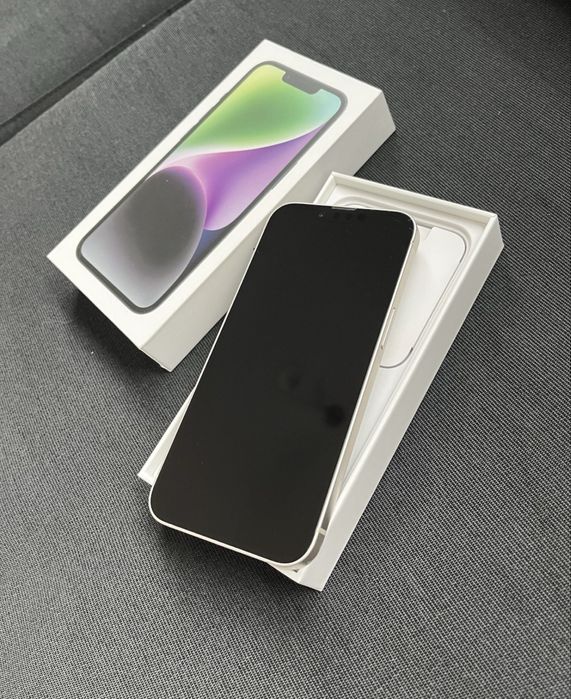 iPhone 14 Alb de 128 GB  cu 95% Bateria
