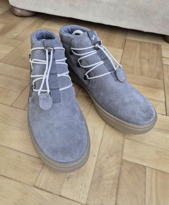 Ghete Forsake - Lucie Slip NHCF19, slip-on, piele întoarsa - 39,5