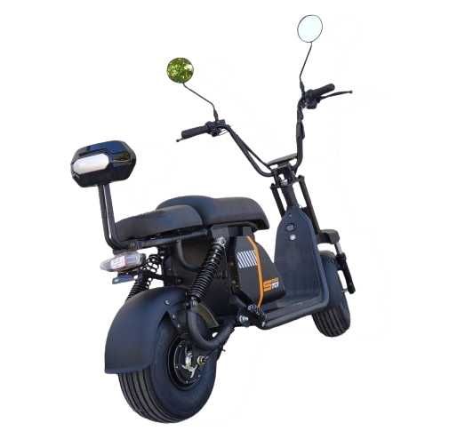 Електрически скутер тип Чопър EcoWay Middle 701 500W в черен цвят