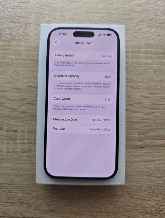 iPhone 15 Pro Black Titanium 128GB
