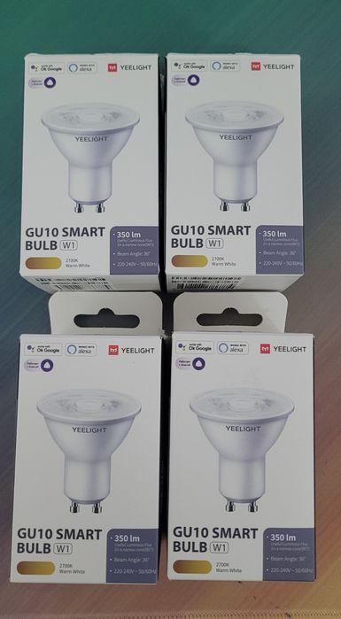 4x Bec  Smart LED Yeelight YLDP004-4, Wi-Fi, dimabil, GU10