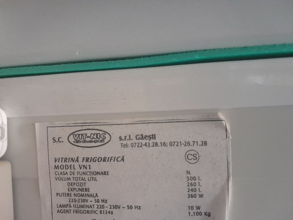 Vitrina Frigorifica Orizontala Vit-Nic