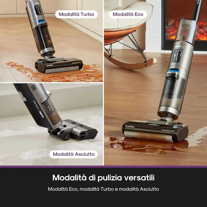 Безжична прахосмукачка за сухо и мокро почистване Eureka Rapidwash NEW430BL