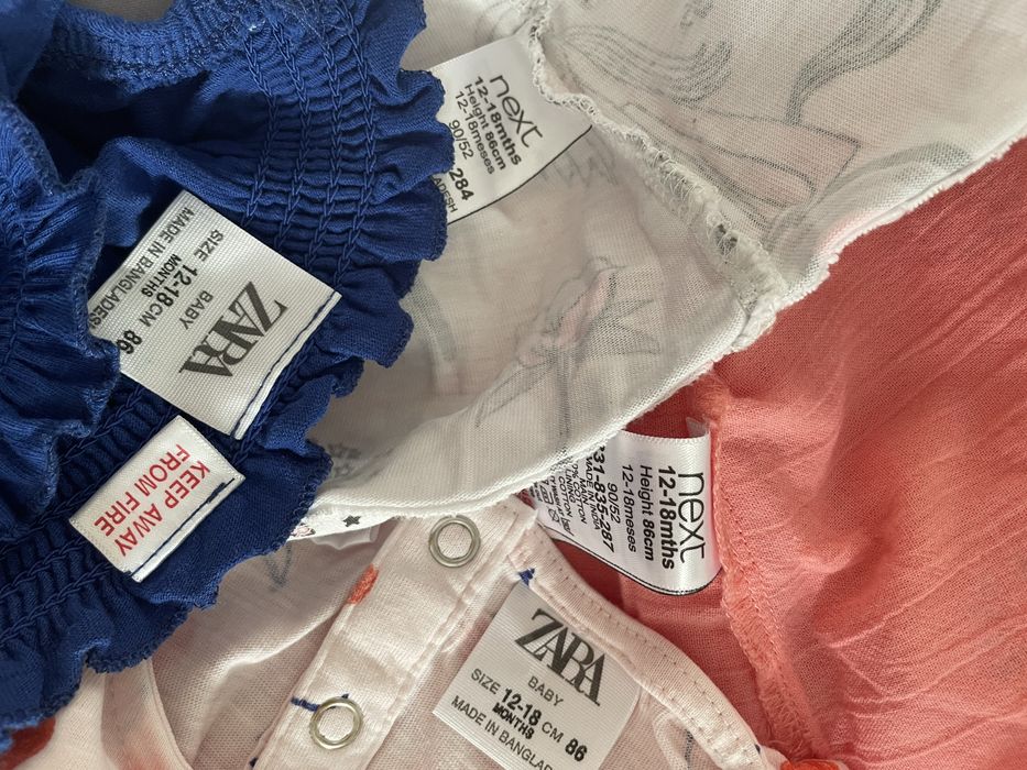 Рокли Зара/Next р-р 12-18м