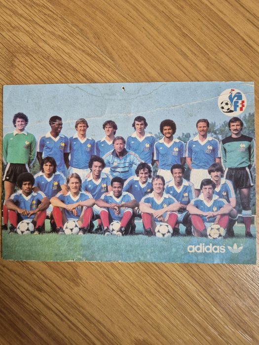 Картичка национален отбор на Франция 1981г.