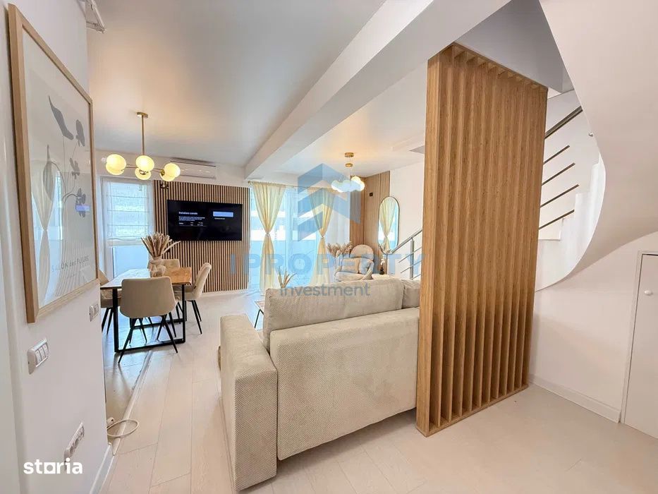 Duplex in Central Address cu terasa si parcare mobilat Lux — fotografia 1