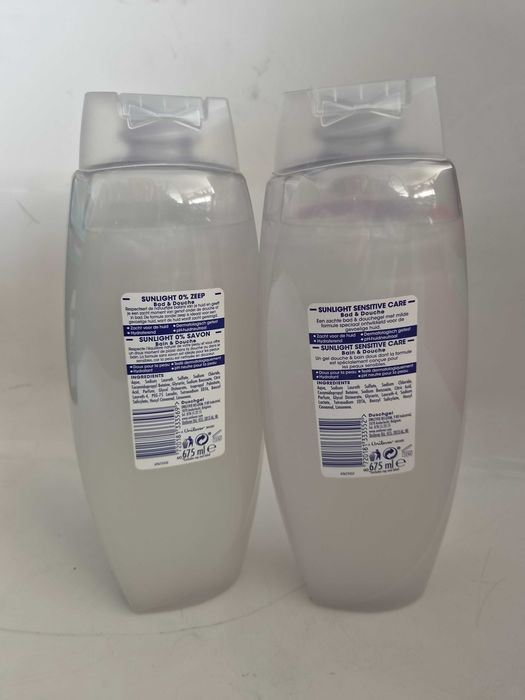 1бр-4.99€ 2бр-7.99€ Sunlight душ и пяна за баня 675мл, 0% сапун / чувствителна кожа
