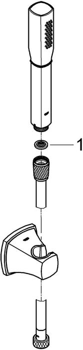 Луксозен Ръчен Душ Слушалка Стенен Държач Шлаух GROHE Grandera Stick