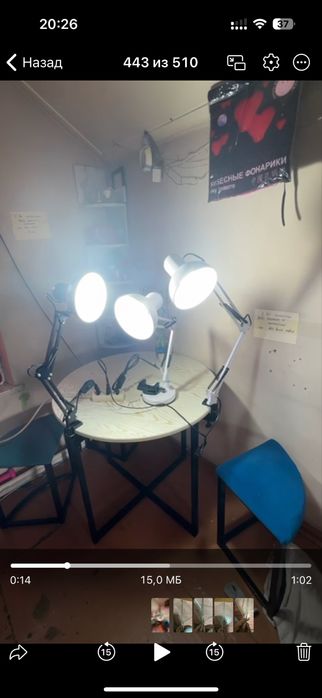 Светильники на кронштейне и на подставке новые