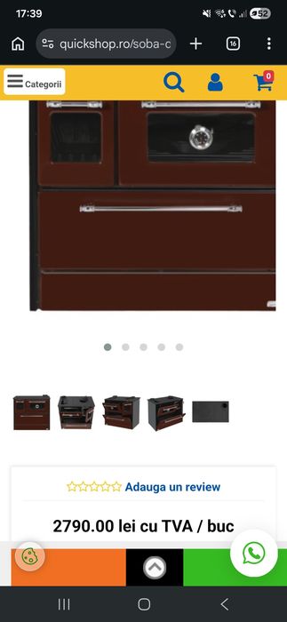 Vand soba de gătit pe lemne