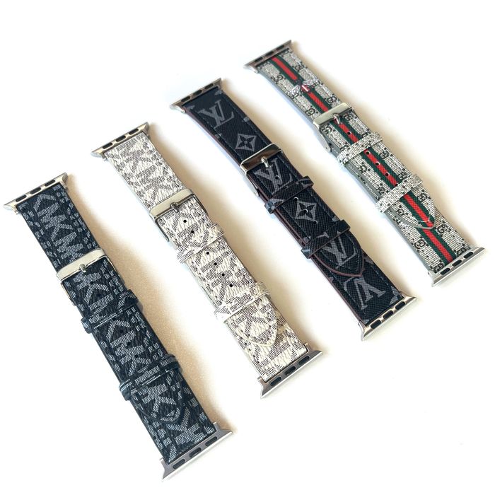 Каишки от ЕКО кожа Louis Vuitton за Apple Watch ULTRA/SE/11/10/9/8/7/6