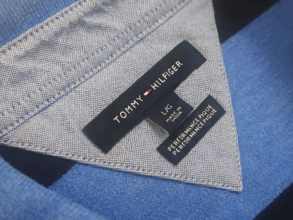 Tricou Tommy Hilfiger - Blue Lines (stil Polo)