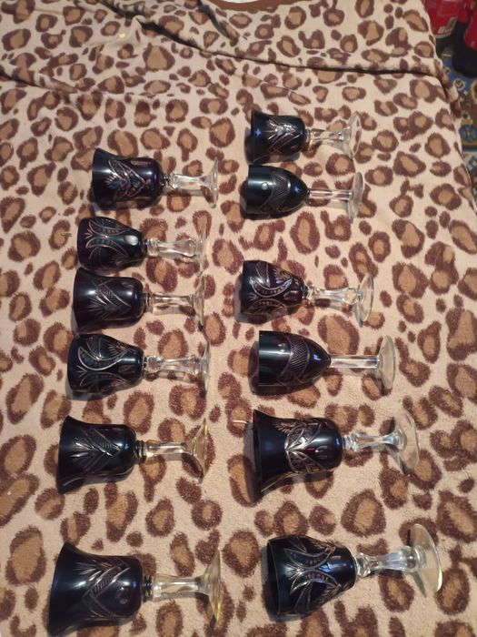 Pahare din Cristal Rubin