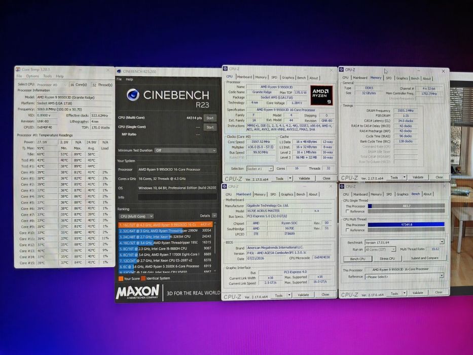 Kit-uri AMD Ryzen 9 9950X3D / 9900 X  cu MB ASUS B650 Tuf Gaming