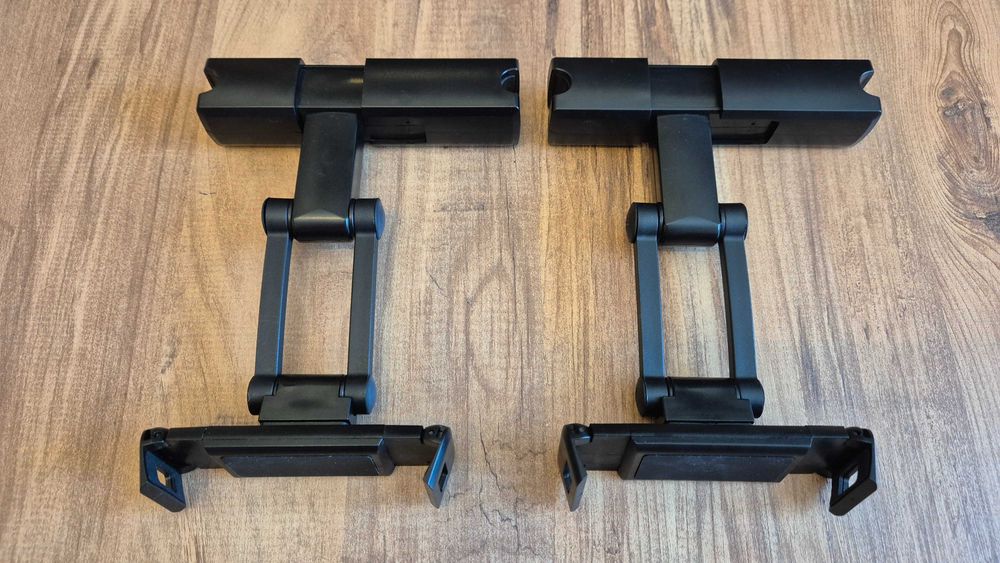 2 x Suport tetiera telefon/tableta, Rotire 360, 4.7-12.3'', Negru