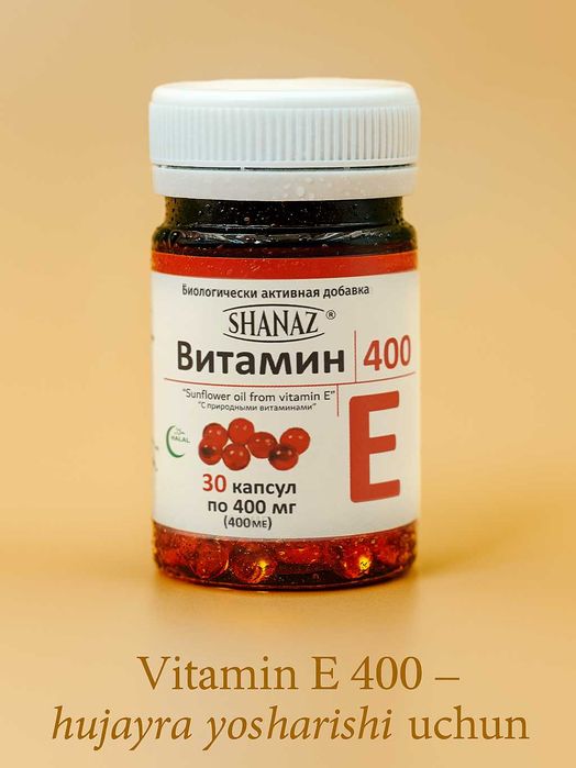 Витамин Е-Vitamin E organizm uchun himoya vositasi