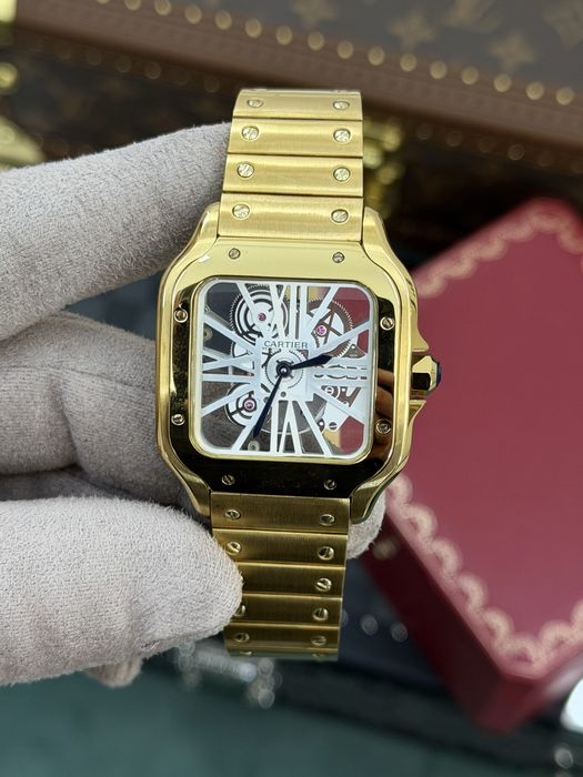 Cartier Santos Skeleton Gold 18k