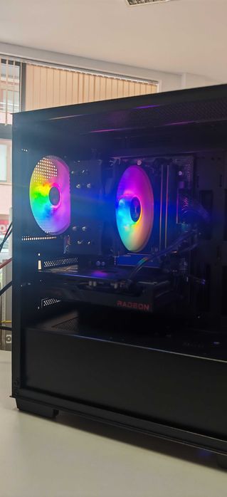 Добро Геймърско PC Ryzen 5 5600G/16Gb DDR5/512GB SSD+500Gb HDD/RX 6600/Гаранци