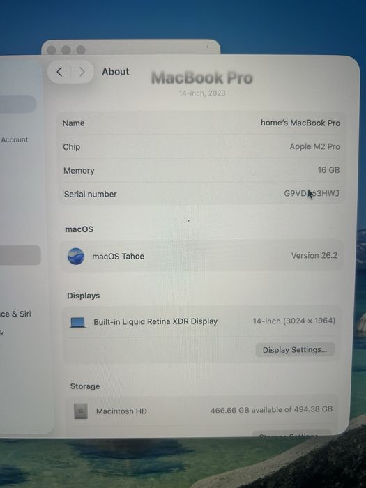 Macbook pro M2pro 16/512gb karobka dok