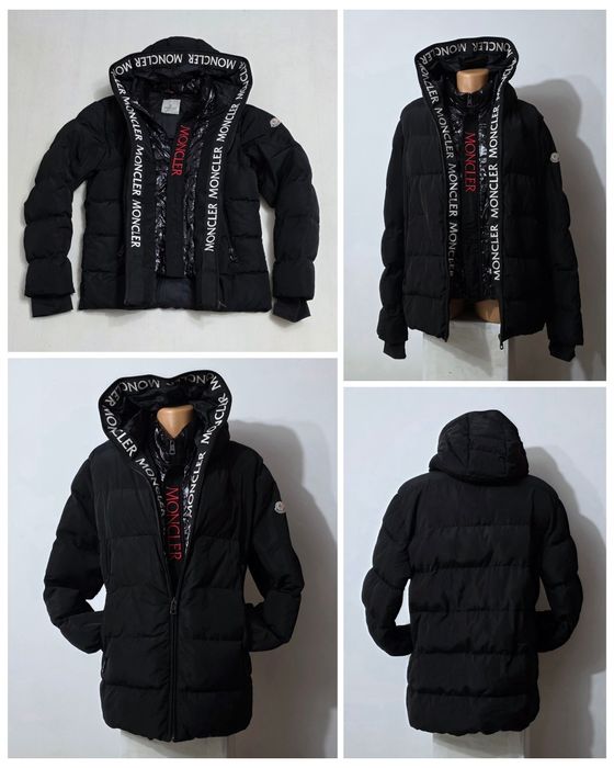 Geaca MONCLER unisex, model de puf, groasă, impermeabilă, nr. L / XL
