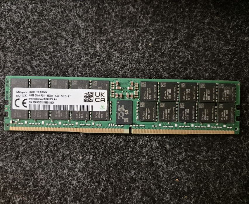 Module 1 x 64GB DDR5-5600 Server Ecc Registered RDIMM