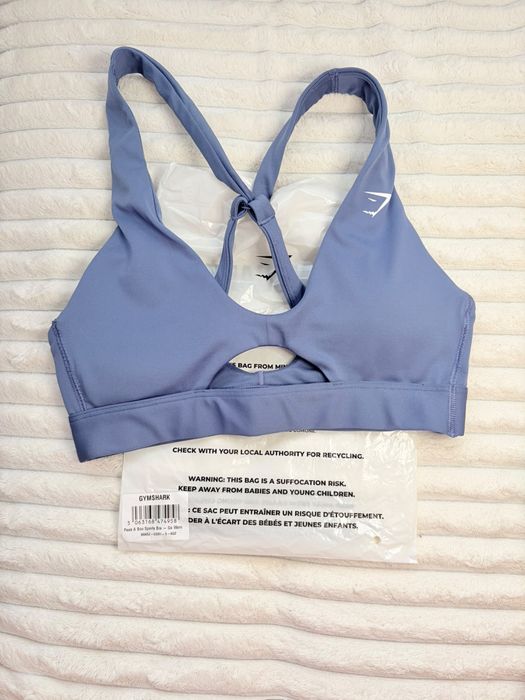 Bustiera Gymshark Peek a Boo Warm Blue S