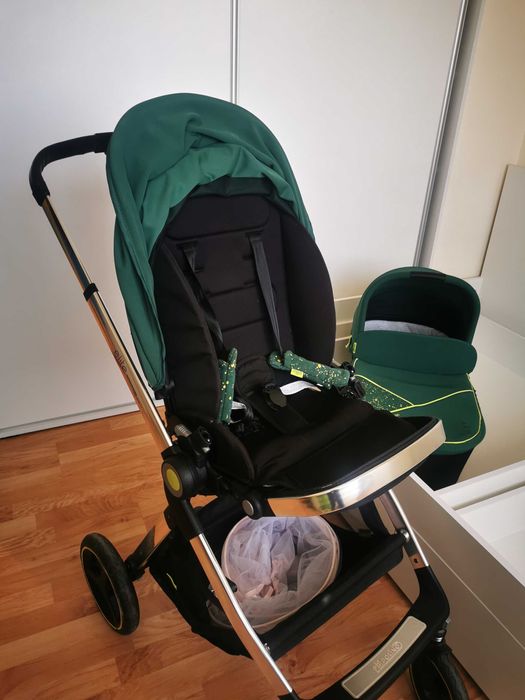 Бебешка количка 3 в 1 Chipolino Elite neon edition