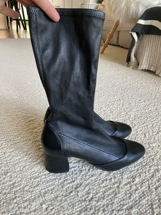 Cizme tip botine NOI din piele naturala foarte moale Massimo Dutti, 38