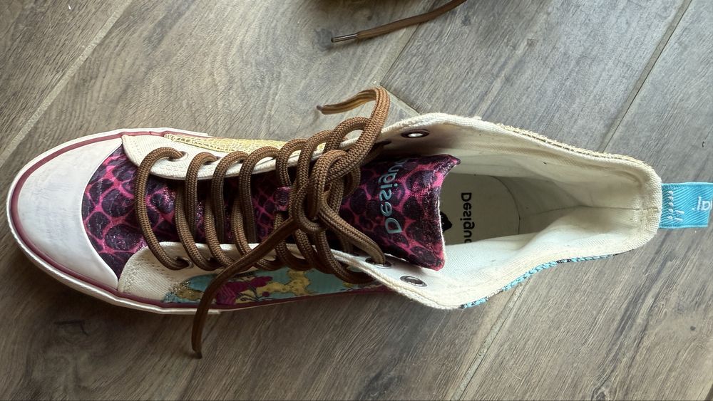 Tenesi Desigual piele naturala si material