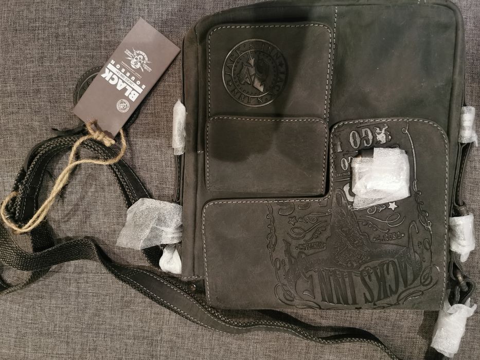 Geantă de umăr Jack's Inn 54 Bad Ass Neagră