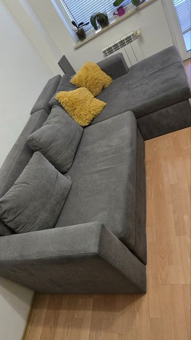 Ъглов разтегателен диван