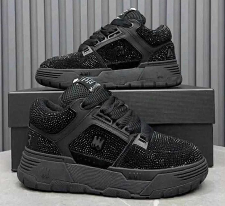 Adidasi AMIRI Full Black Crystal