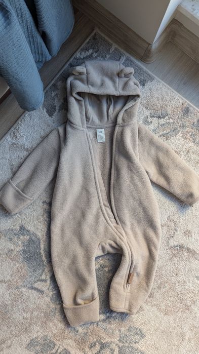Пролетен космонавт за бебе + гащеризон от полар